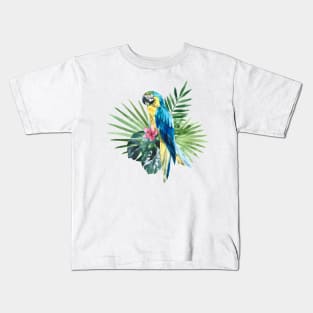 Tropical macaw Kids T-Shirt